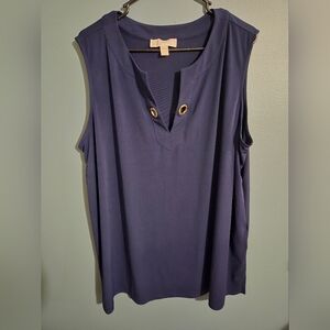 Sleeveless Navy Top Micheal Korrs Size 3x